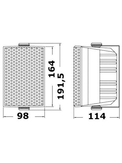 Casse stereo Cabinet bianche amagnetiche 30+30 Watt