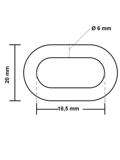 Catena calibrata zincata a fuoco 6mm matassa 50 metri