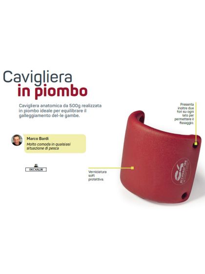 Cavigliera in Piombo C4 grammi 500 verniciatura soft