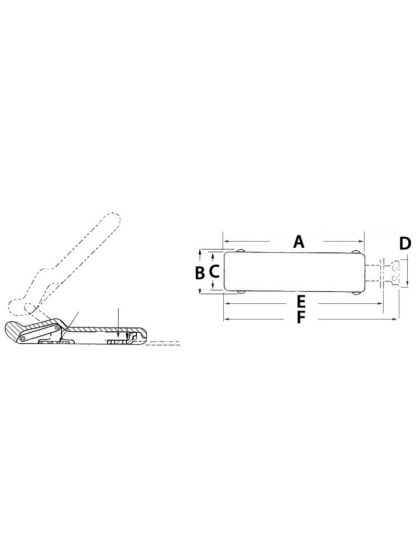 Chiusura per Gavone in Gomma antivibrante
