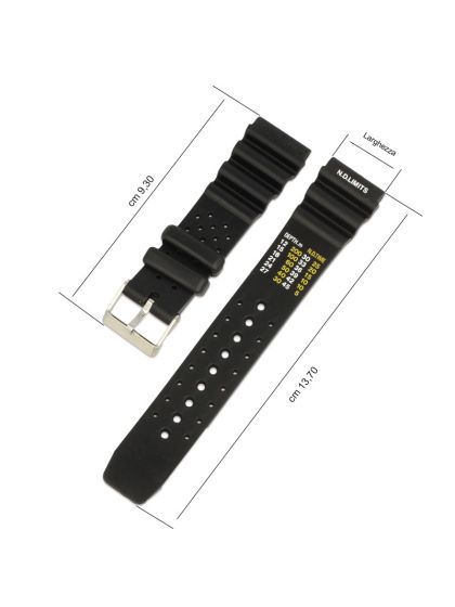 Cinturino in gomma per orologi sub e computer