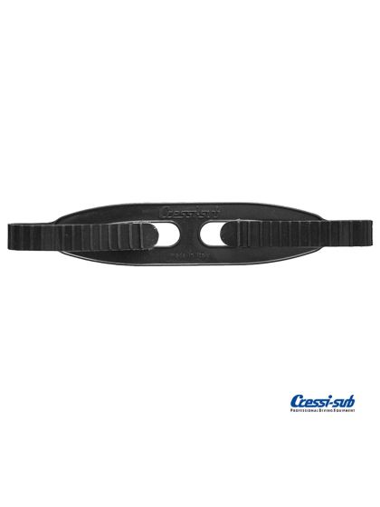 Cinturino per maschere Cressi Sub in silicone Nero