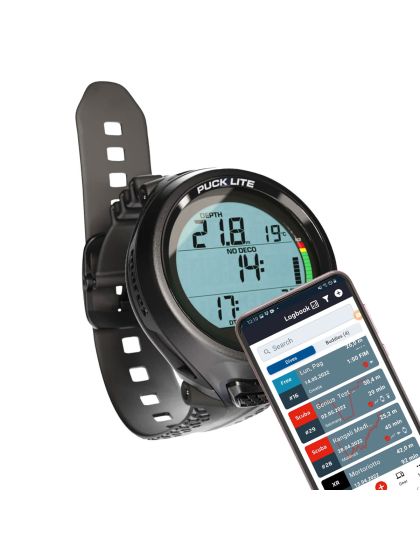 Computer subacqueo Mares Puck Lite Nero con Bluetooth