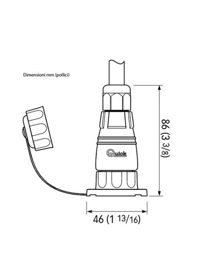 Presa Elettrica Stagna IP67 Quick con Connettore Impermeabile