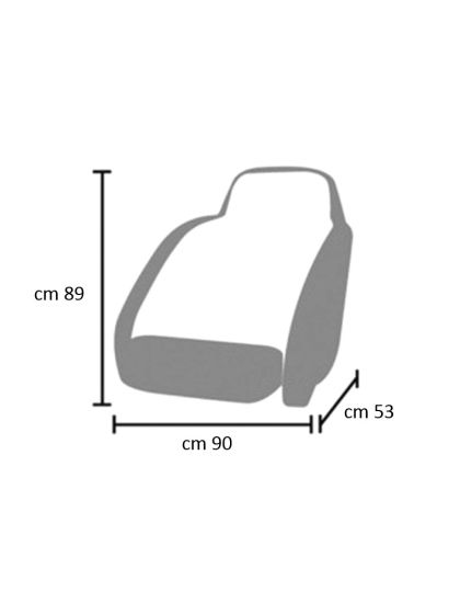 Telo Copri Sedile Biposto cm 53x90 e 89 di altezza