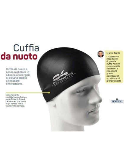 Cuffia da nuoto in silicone C4