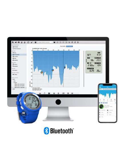 Computer Sub Aqualung i200c Bluetooth BLUE