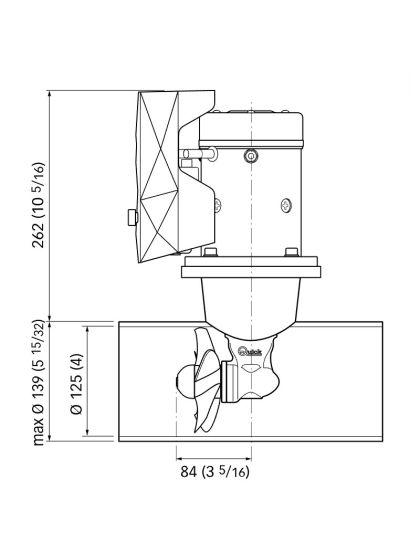 Quick BTQ125-40 Elica Di Manovra Kit con Joystick Per Imbarcazione