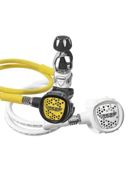 Erogatore Cressi Sub MC9 XS Compact Bianco INT con Octopus