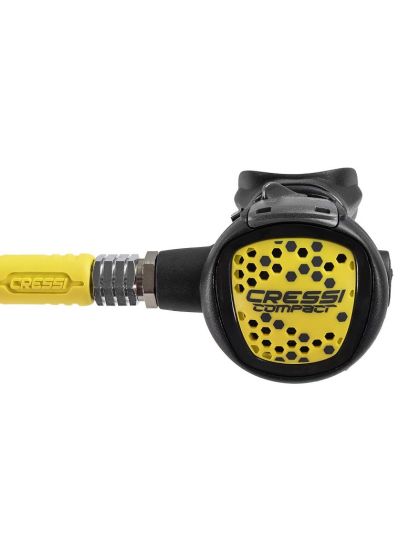 Erogatore Cressi Sub MC9 XS Compact Bianco DIN 300 con Octopus