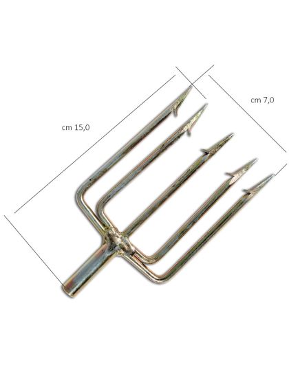 Fiocina Sub 5 Punte in Acciaio Armonico