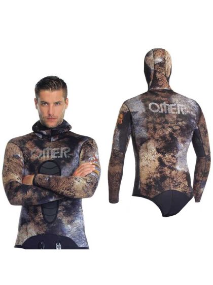 Omer Mix 3D Giacca Muta Sub Mimetica Neoprene 7mm Tg 4