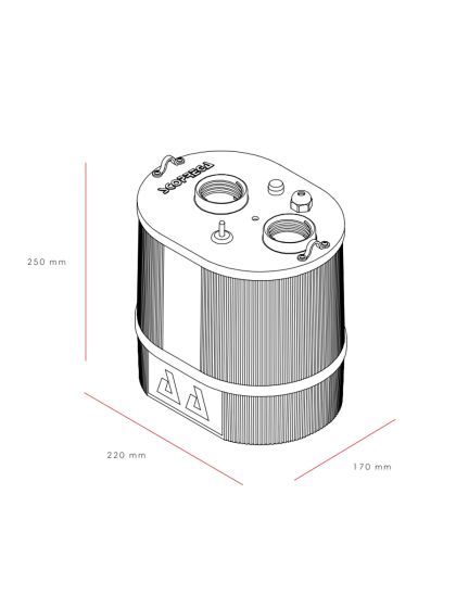 Gonfiatore Scoprega GE 900 AA+ 230 Vac 1700L/min