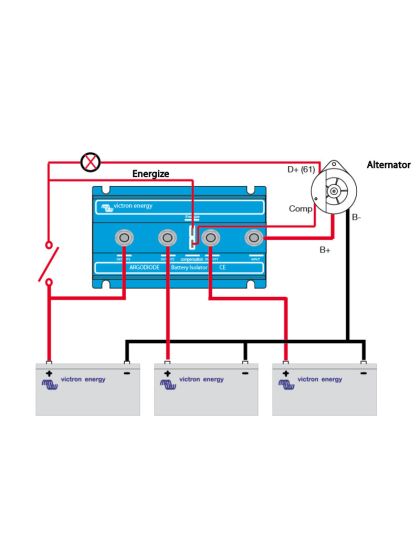 Ripartitore di carica Victron Argo 100A per 3 Batterie