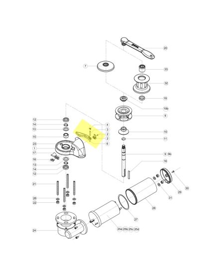 Finger Kit ricambio per salpa ancora Italwinch Smart KIT_SM_00A