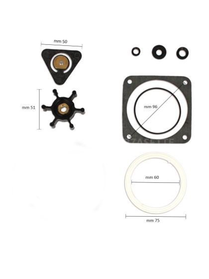 Kit di Guarnizioni per WC Nautico Elettrico Osculati 50.207.23