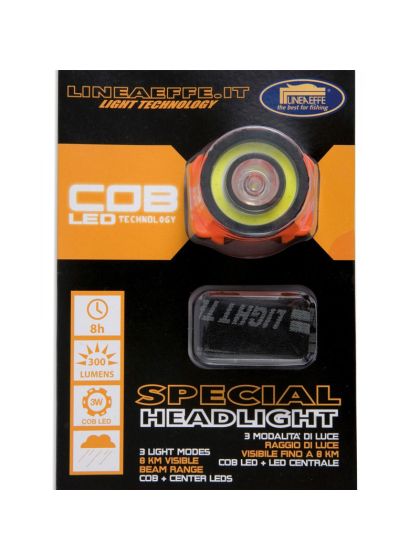 Lampada da testa con Led COB 300 Lumens