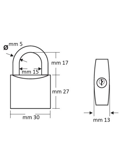 Lucchetto Marino mm 30 Lalizas Sealock