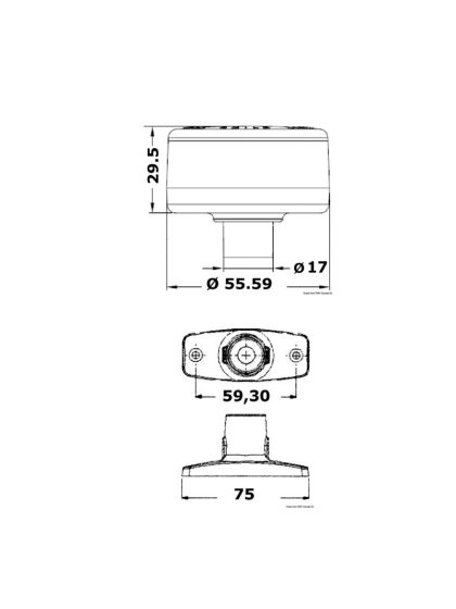 Luce di Fonda 360° Evoled in ABS BIANCO
