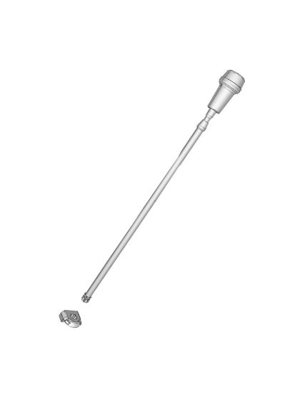 Luce di Via a pile Bianca 360° su asta telescopica