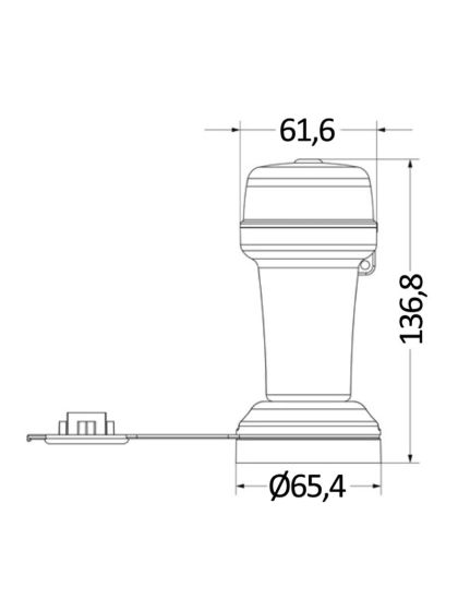 Luce di Via a pile Bianca 360°  IP67
