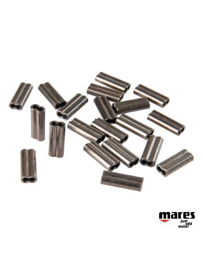 Sleeves Mares 20 pz per impiombare sagole da Ø 1,20 a 1,40 mm