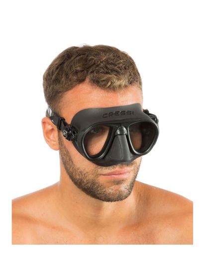 Maschera Cressi Sub Calibro Nera Anti Appannamento
