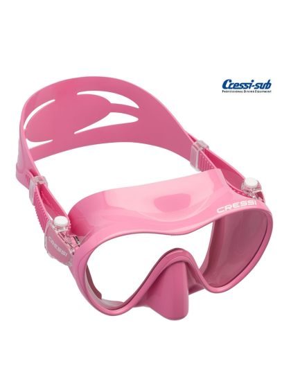 Maschera subacquea Cressi Sub F1 in silicone Rosa