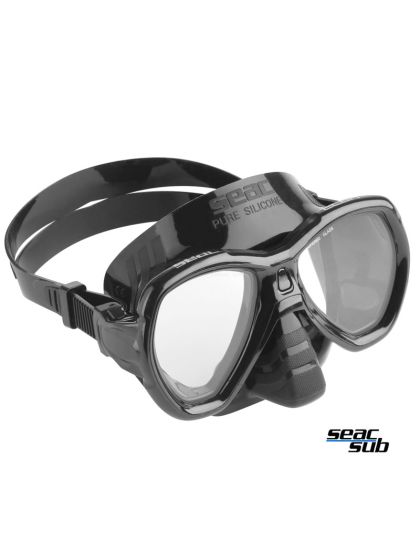 Maschera Seac Sub Elba Nero-Nero in silicone