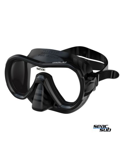 Maschera Seac Sub Giglio Nero-Nero in silicone