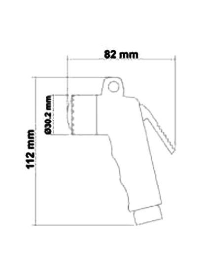 Doccia senza tubo standard bianca