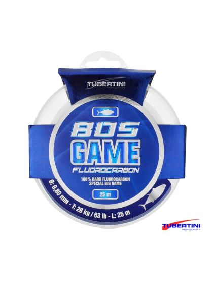 Monofilo Fluorocarbon Tubertini Bos Game 25 metri da 30Lb a 45Lb