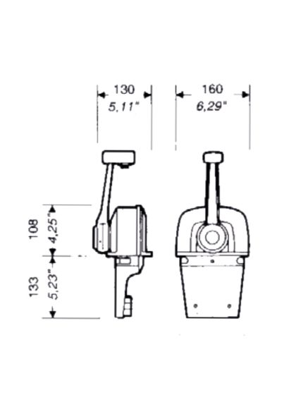 Comando Monoleva Ultraflex B65 Per Motore Barca