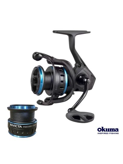 Mulinello Okuma Invicta Feeder 5000A Spinning Reel 2 Bobine