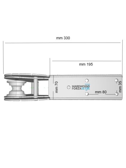 Musone di prua Inox a ribalta Classic