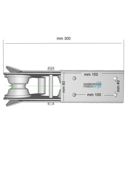 Musone di prua Inox a ribalta Compact 300