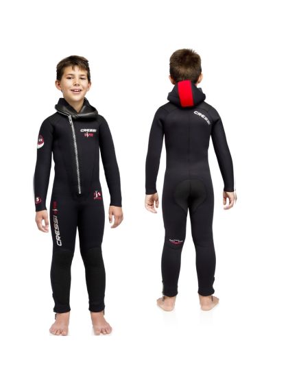 Muta per Bambini Cressi sub Diver 5 mm con cerniera