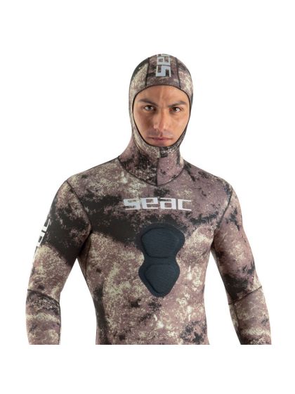 Muta Mimetica Seac Sub Gannet Brown neoprene 5 mm in spaccato