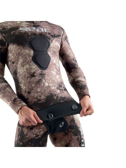 Giacca Seac Sub Gannet Brown neoprene 7mm Open Cell