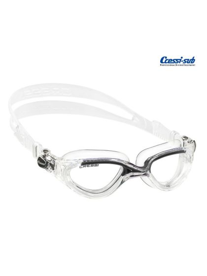 Occhialini nuoto Cressi Sub Flash silicone Trasparente