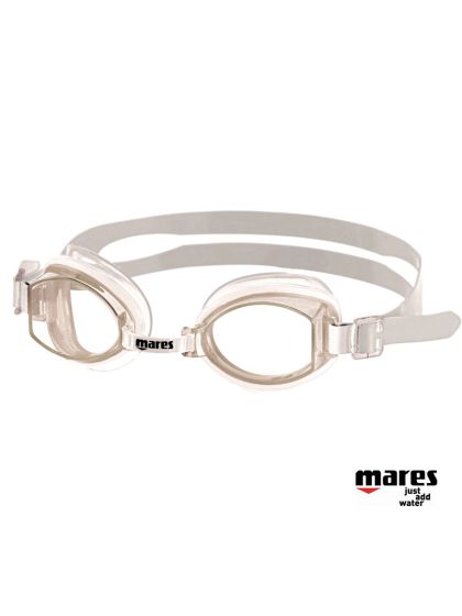 Occhiali per nuoto Mares Rocket in silicone trasparente