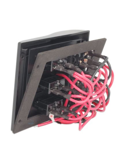 Pannello elettrico 3 interruttori Nero mm 130x110 IP56