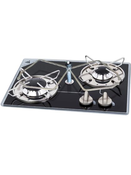 Piano cottura 2 Fuochi cm 38x28 con fermapentole