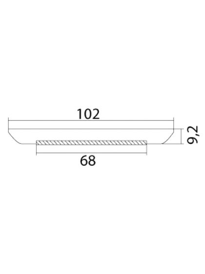 Plafoniera Luce LED Ø 102mm Senza Incasso 240 Lumen IP67