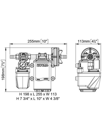Pompa Autoclave Marco UP9/A servizi gravosi 12 Volt 12 l/min