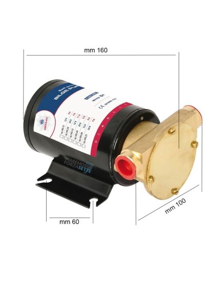Pompa sentina corpo in bronzo 30 litri/min  12 volt
