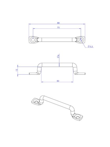 Cavallotto Inox Per Cinghie 50mm per Fissaggio oggetti