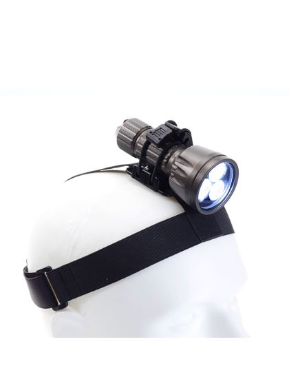 Porta torcia elastico da testa regolabile