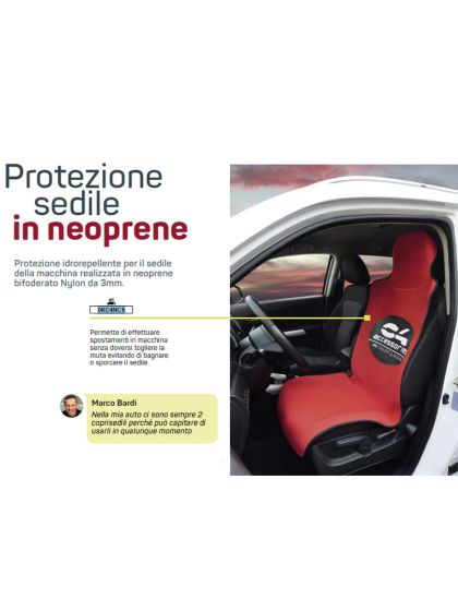 Protezione sedile auto C4 in neoprene 3mm