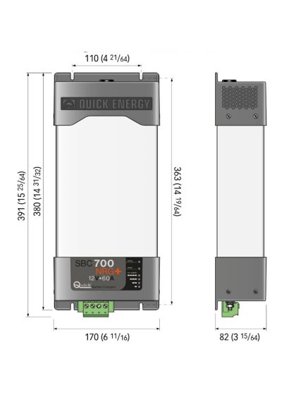 CaricaBatterie Barca Quick SBC700NRG+ 12V 60A Uscite 3
